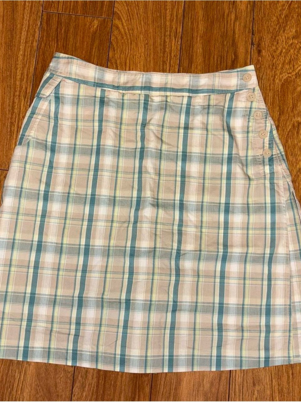 Vintage Country Club Golf by Koret teal plaid skirt